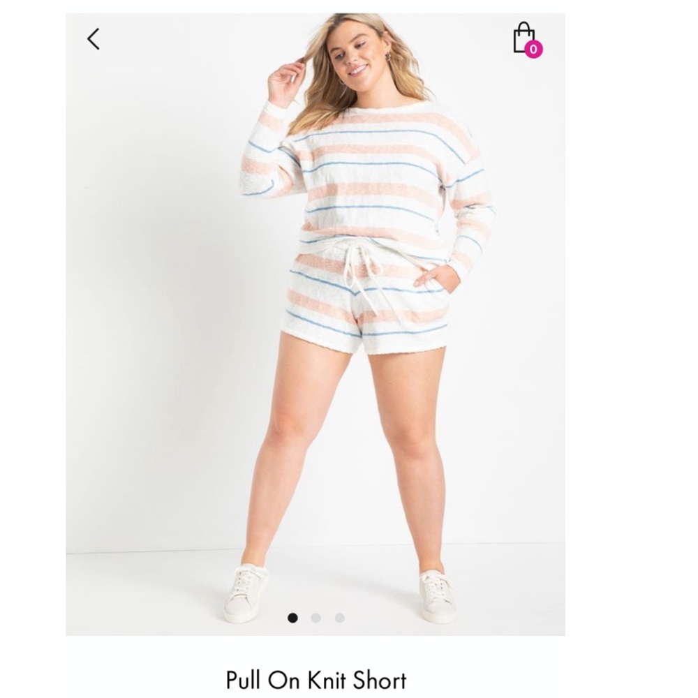 Eloquii Pull on Knit Shorts
